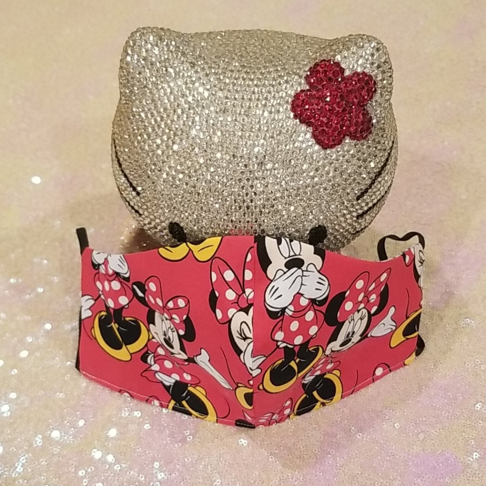💖SALE💖Minnie & Mickey Mouse Reversible Soft Mask - Picture 5 of 9